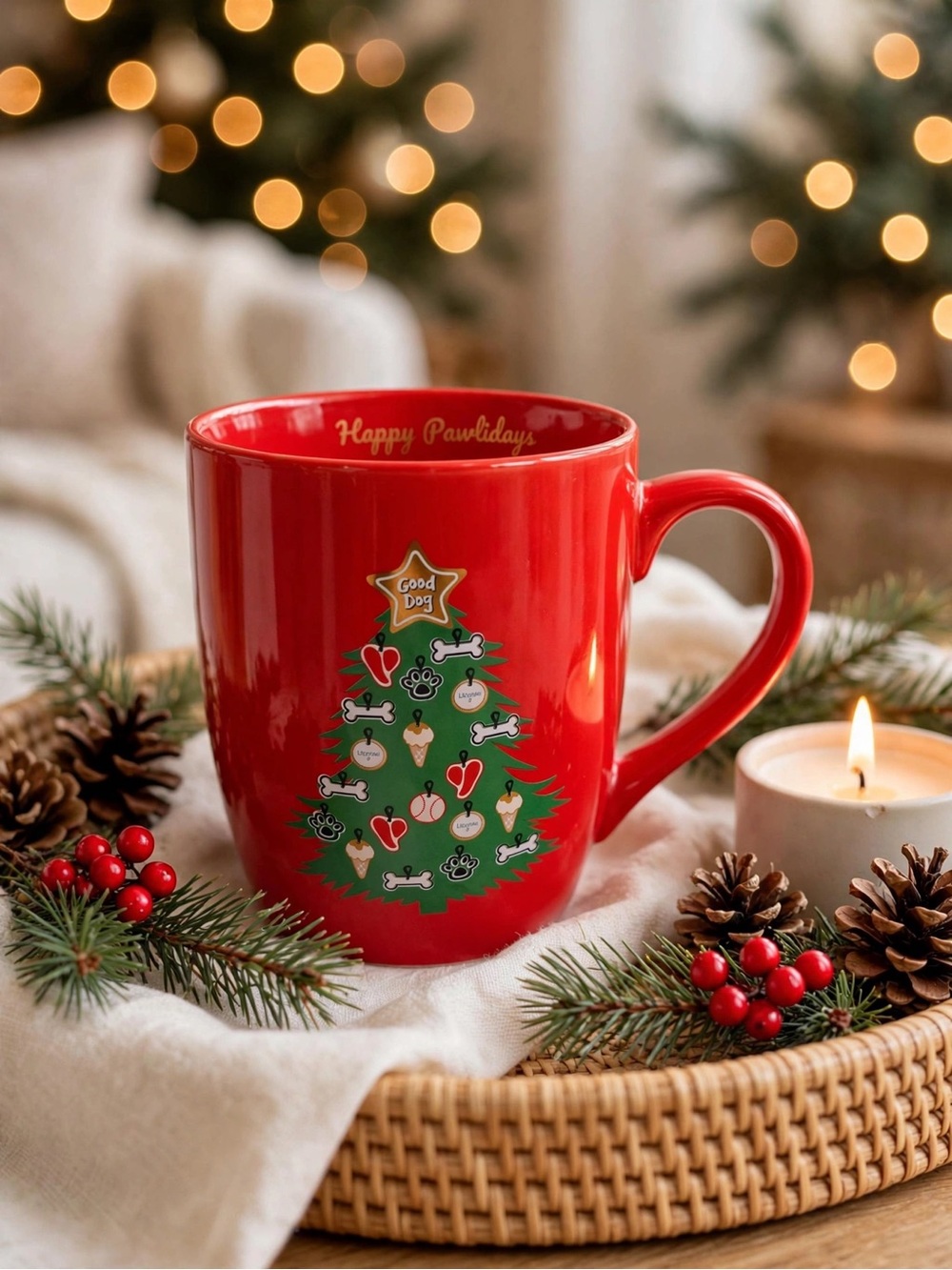 Hazel & Co Happy Pawlidays Mug
